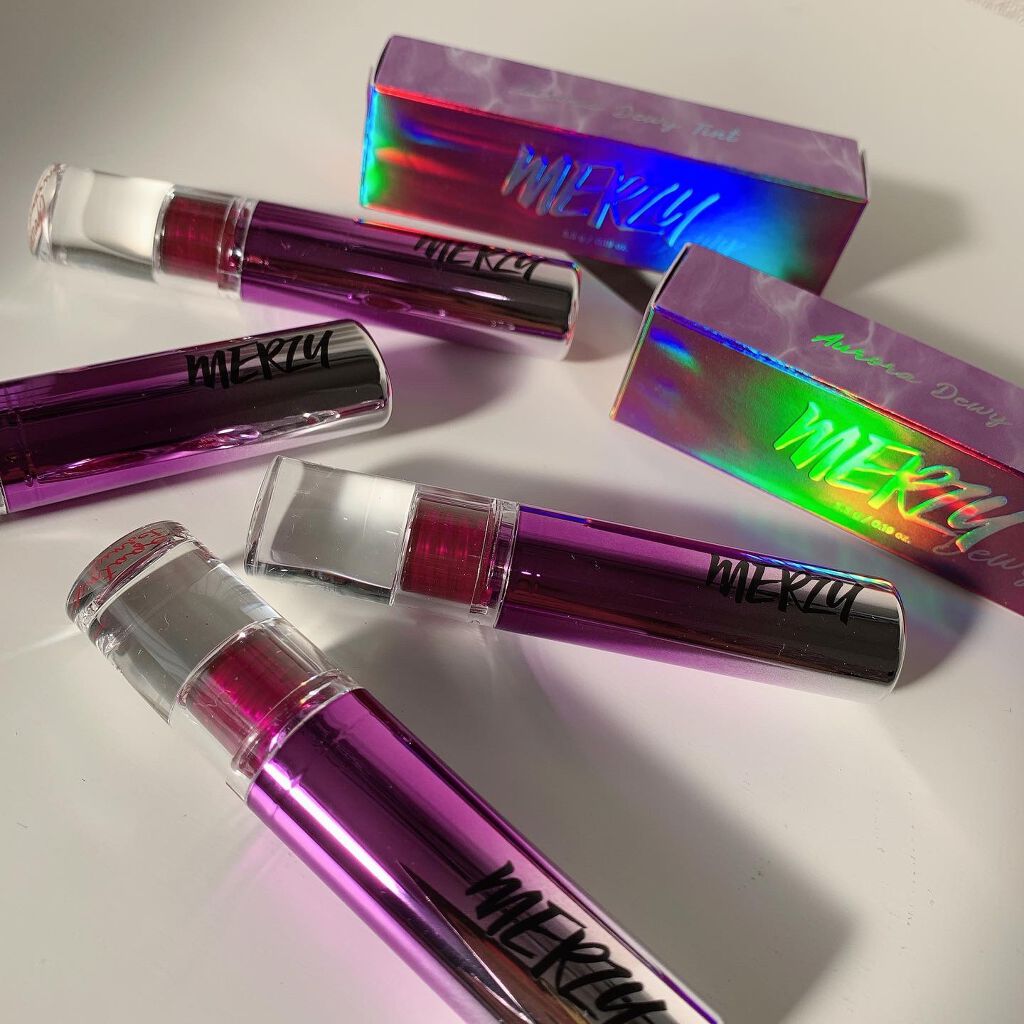 オーロラ デュイ ティント DT8.ファンタジアローズシャイン/MERZY/リップティントを使ったクチコミ（3枚目）