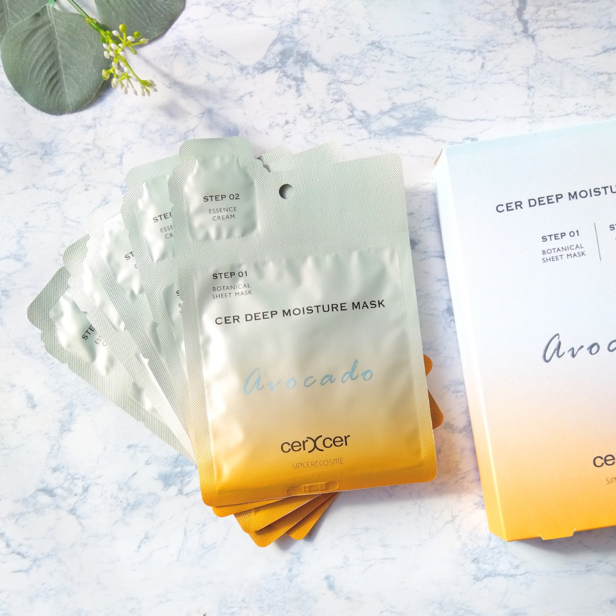 ディープモイスチャー マスク　(ケアクリーム付き)/cerXcer/シートマスク・パックを使ったクチコミ（2枚目）