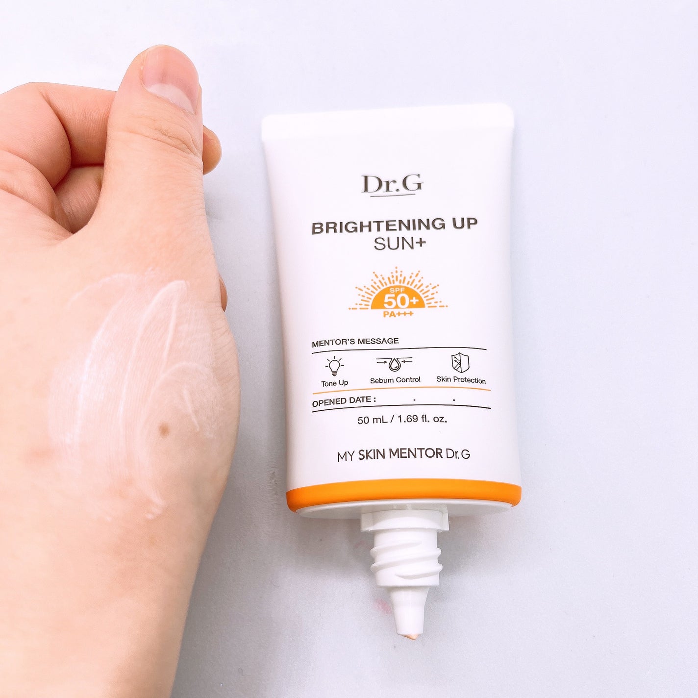 ブライトニングアップサンプラス/Dr.G/日焼け止めクリームを使ったクチコミ(3枚目)