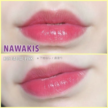 NAWAKIS MOISTY AURA TINT 05 DALDAL PINK/NAWAKIS/口紅を使ったクチコミ（3枚目）