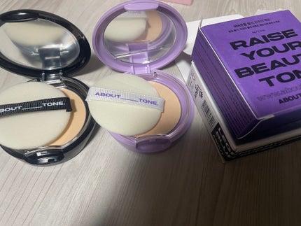 ブラーパウダーパクト 03 ナチュラル/ABOUT TONE/プレストパウダーの画像
