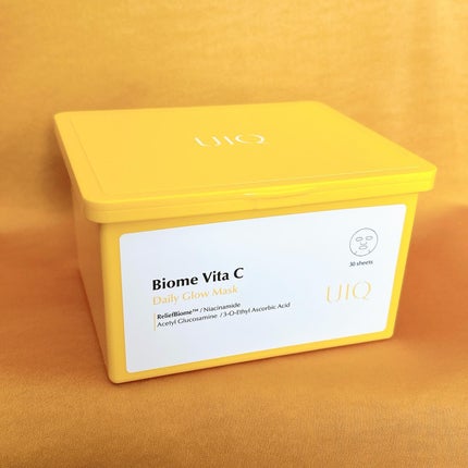 バイオームビタCグローデイリーシートマスク/UIQ/シートマスク・パックを使ったクチコミ(1枚目)