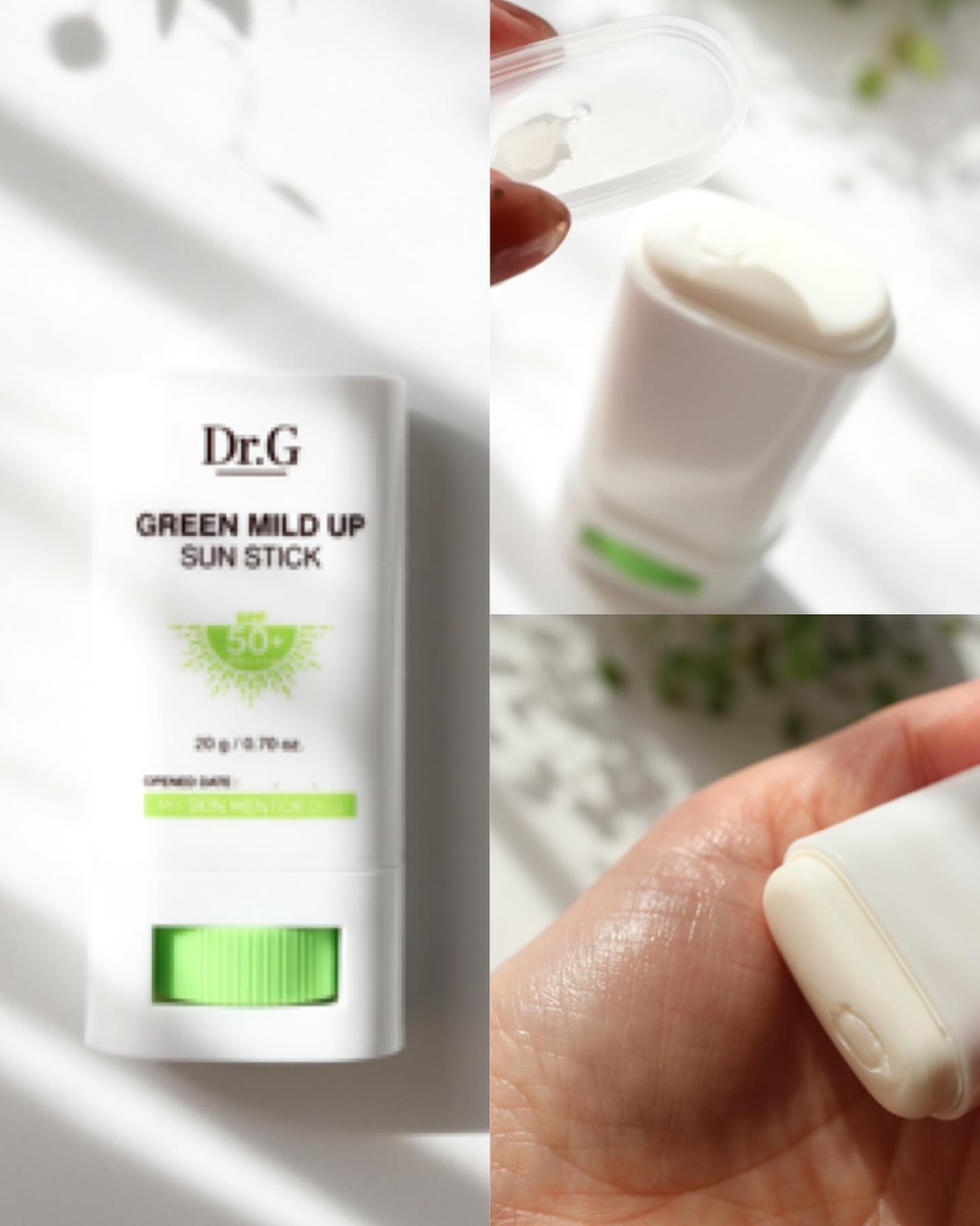グリーンマイルドサンスティック SPF50+ PA++++/Dr.G/日焼け止めスティックを使ったクチコミ（3枚目）