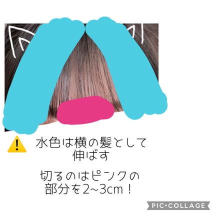モゥチャン🌻💕 on LIPS 「今日は前回予告した通り、私流の前髪の切り方を紹介します🤍いきな..」(2枚目)