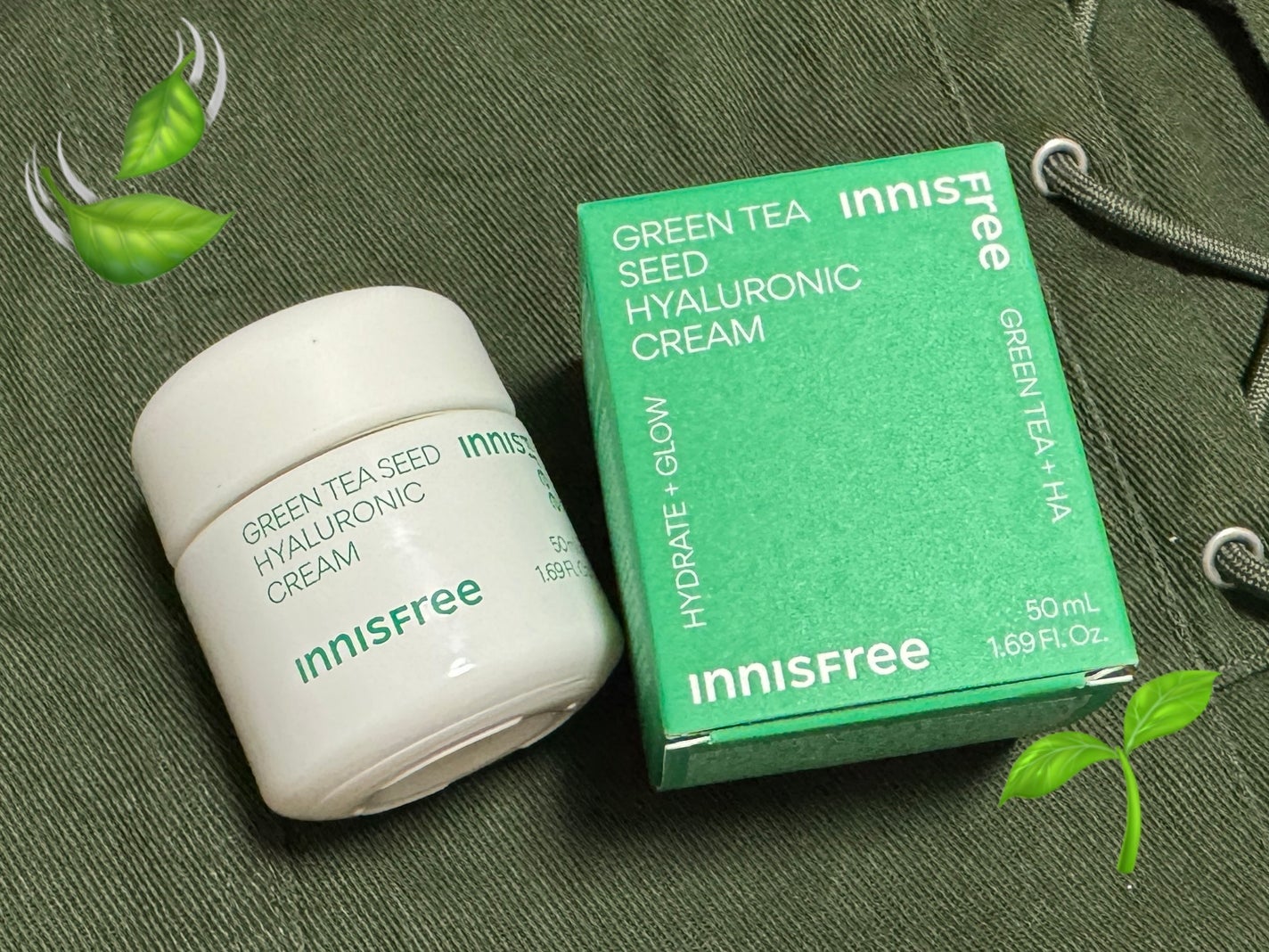 グリーンティーシード ヒアルロン クリーム/innisfree/フェイスクリームを使ったクチコミ(1枚目)