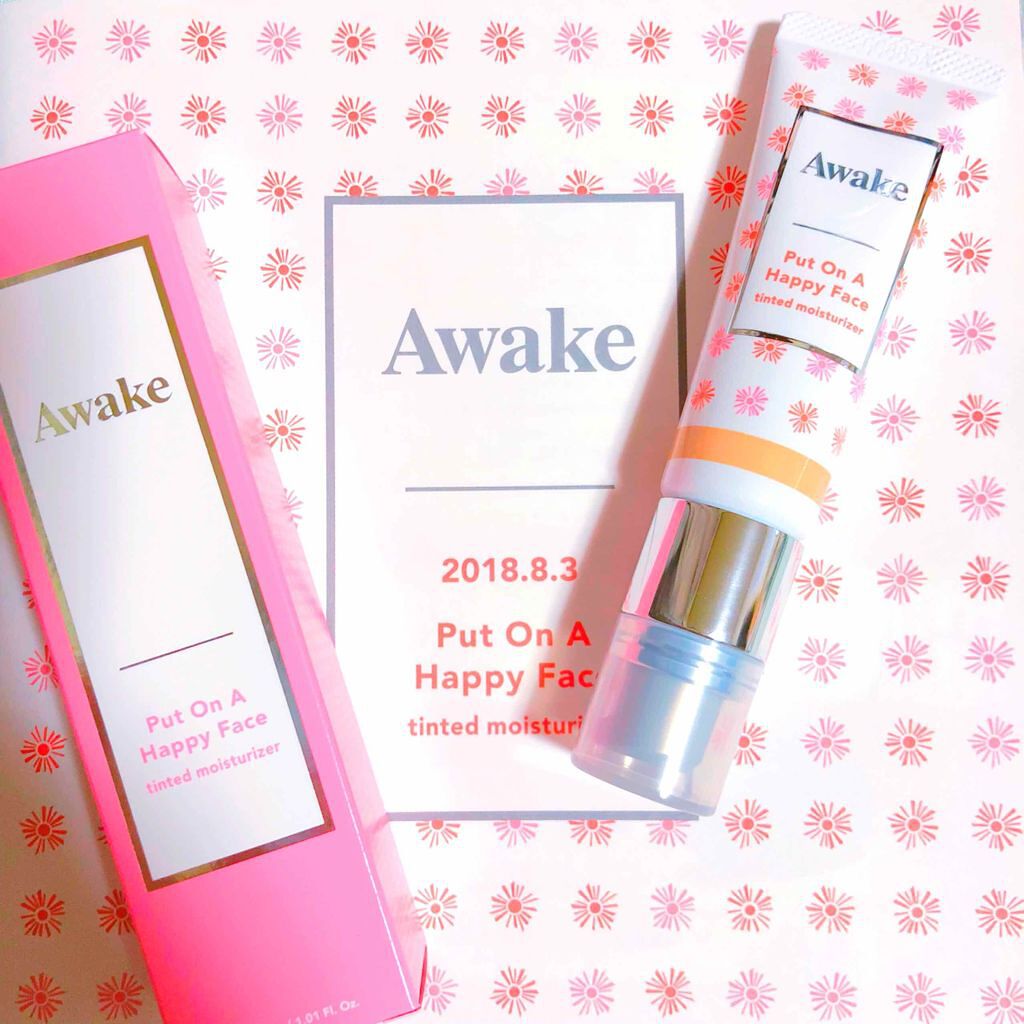 プットオンアハッピーフェイス ティンティド モイスチュアライザー/Awake/CCクリームを使ったクチコミ(1枚目)