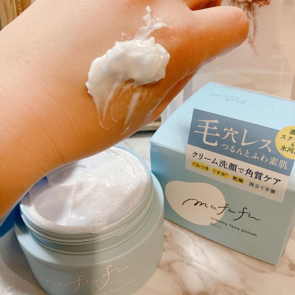 クリーミーフェイスポリッシュ/ムフフ/洗顔フォームを使ったクチコミ（3枚目）