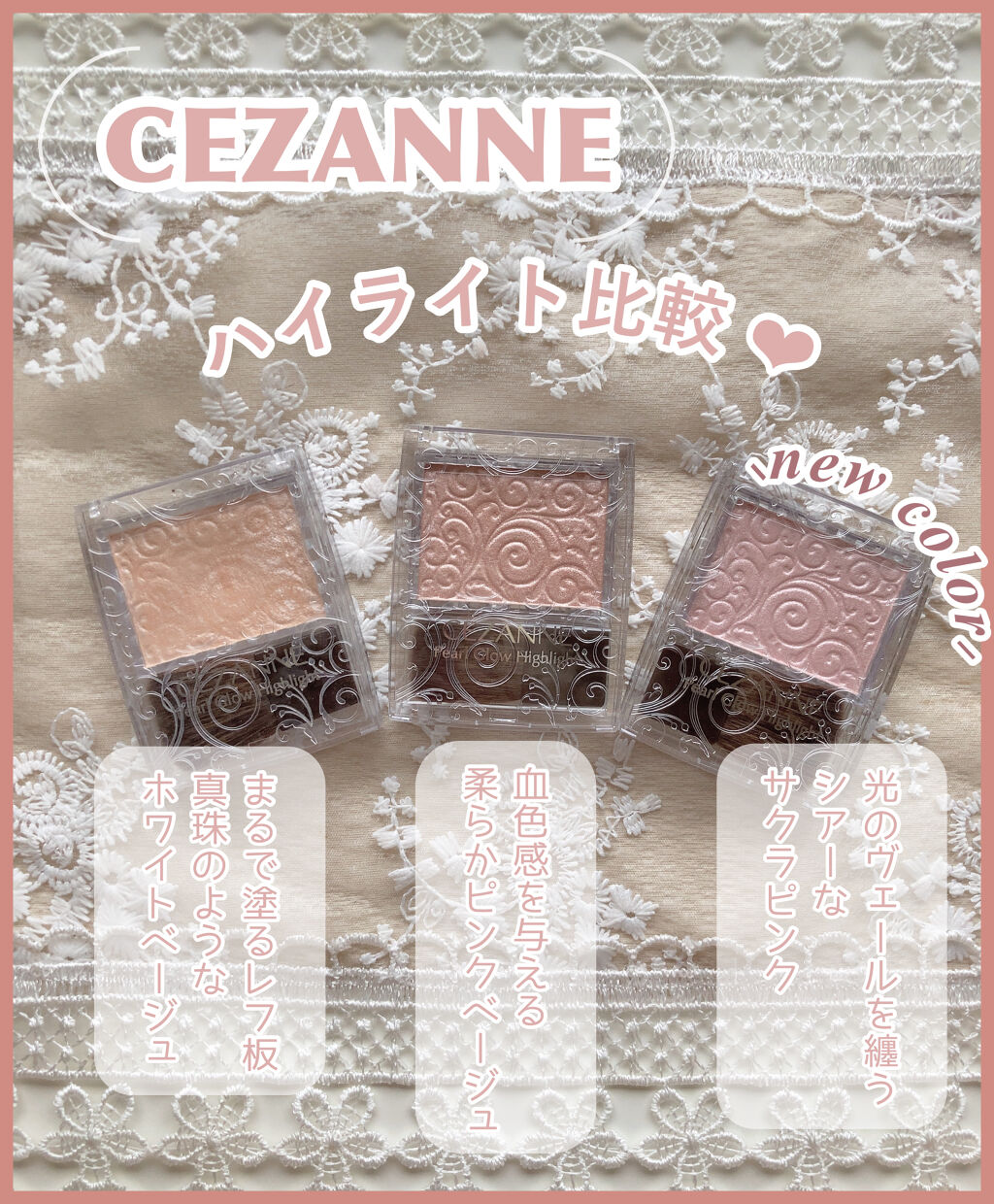 パールグロウハイライト/CEZANNE/パウダーハイライトを使ったクチコミ（1枚目）