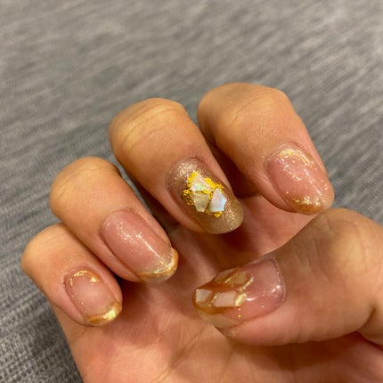 yu☻ on LIPS 「久しぶりのネイル🙆♀️オールセリアです🙆♀️●シャイニング..」(1枚目)