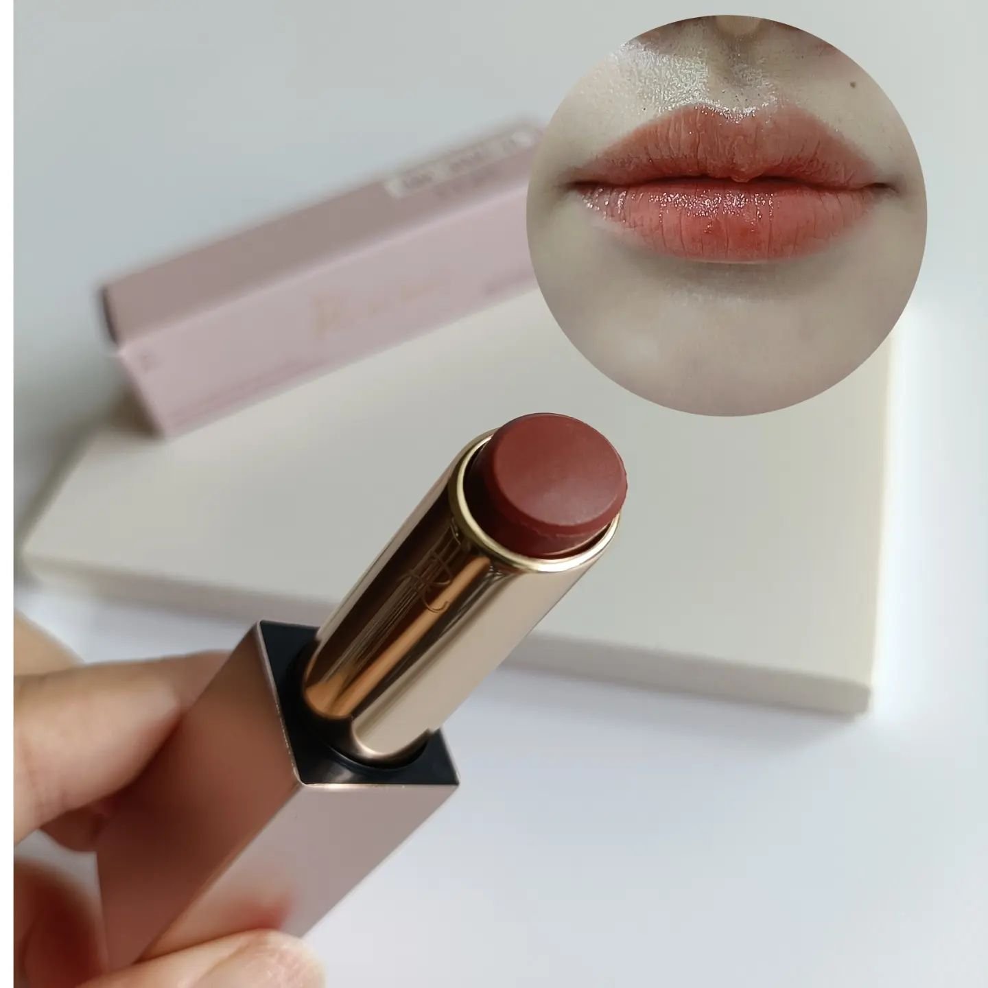 リリミュウ バタールージュ/Ririmew/口紅を使ったクチコミ（3枚目）