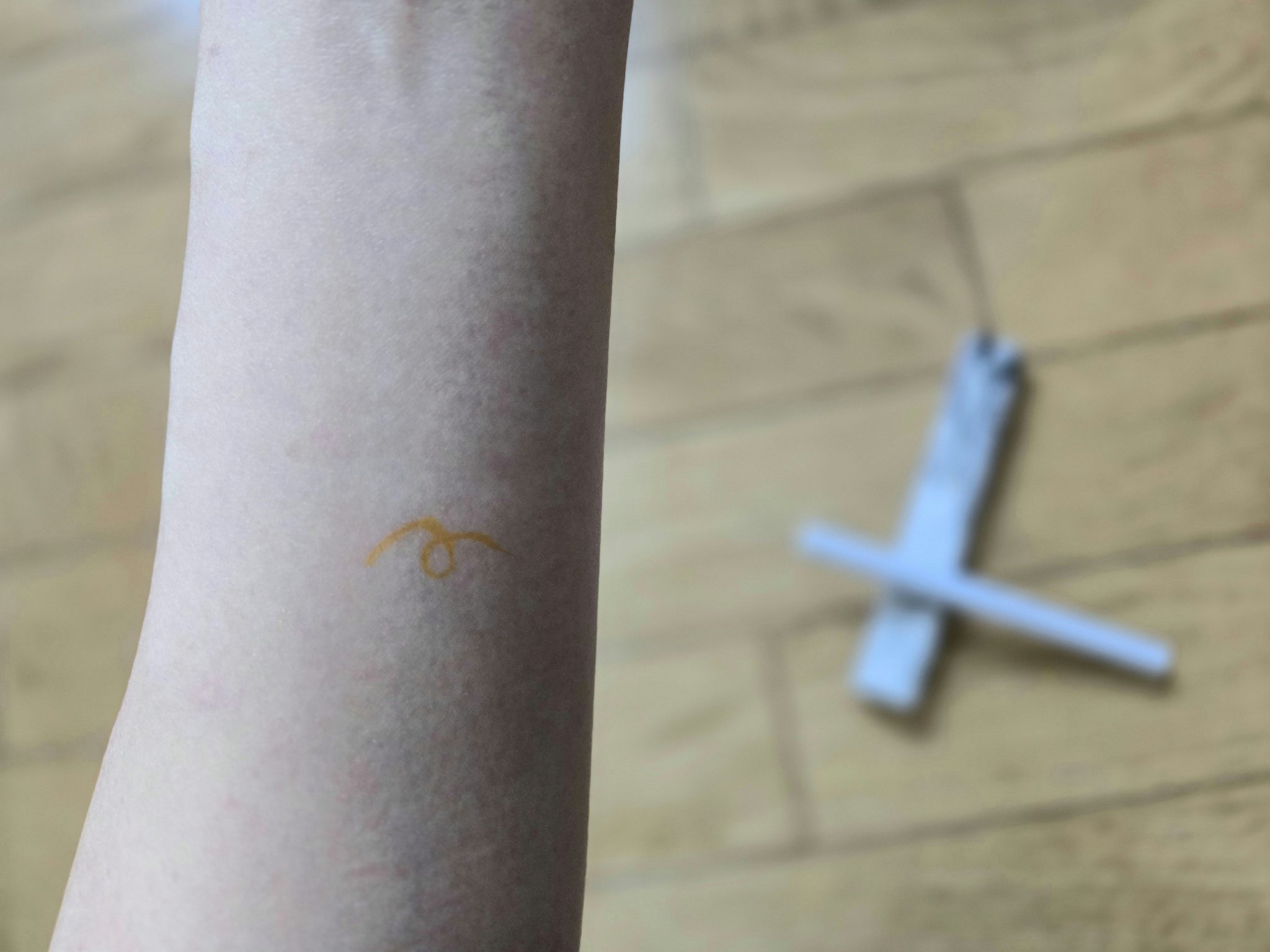 カラー ブラッシュ アイライナー EX01/to/one/リキッドアイライナーを使ったクチコミ（1枚目）