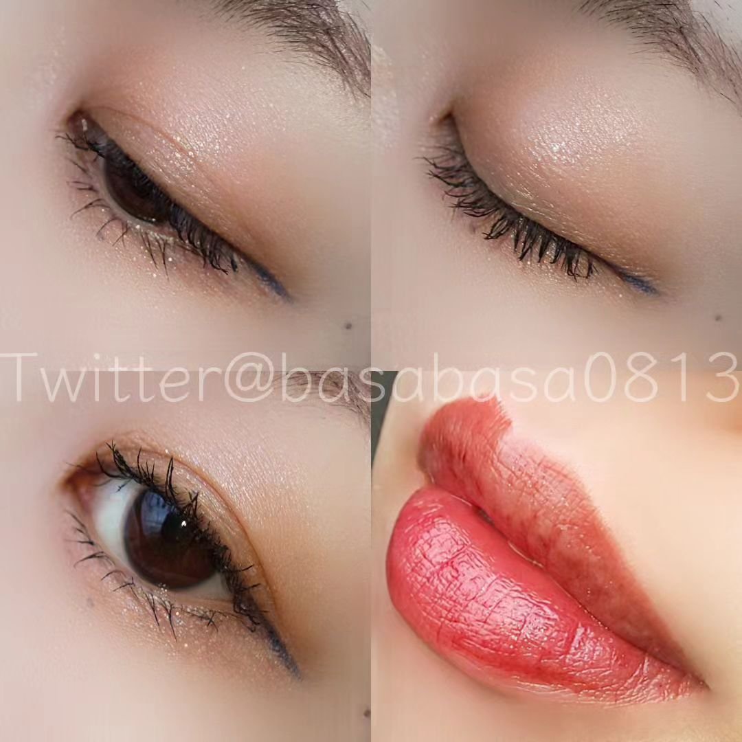 アミュチア セレクトタッチアイシャドウ P001 ナッティーラテ/クラブ/リキッドアイシャドウを使ったクチコミ（1枚目）