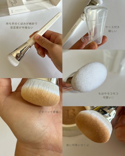 okhee 白玉ファンデーションブラシ/SOOA DOR/メイクブラシを使ったクチコミ(5枚目)