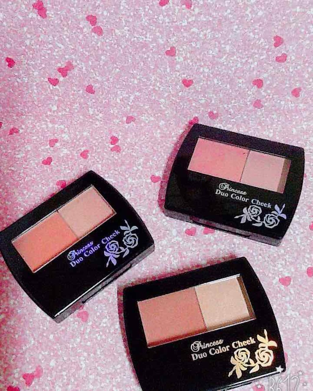 エルファー プリンセスデュオカラーチーク A/DAISO/パウダーチークを使ったクチコミ（1枚目）