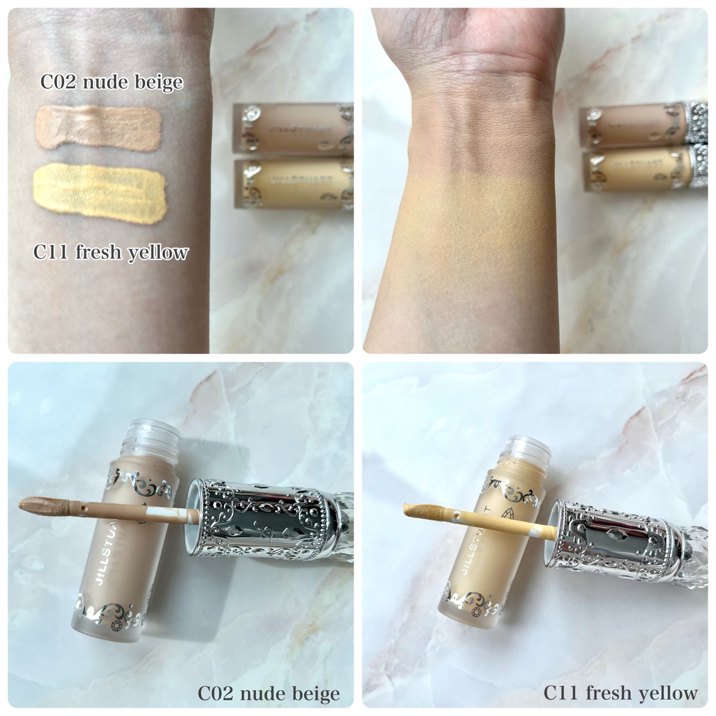 ダイヤモンドティップス コンシーラー<カバータイプ>/JILL STUART/リキッドコンシーラーを使ったクチコミ(4枚目)