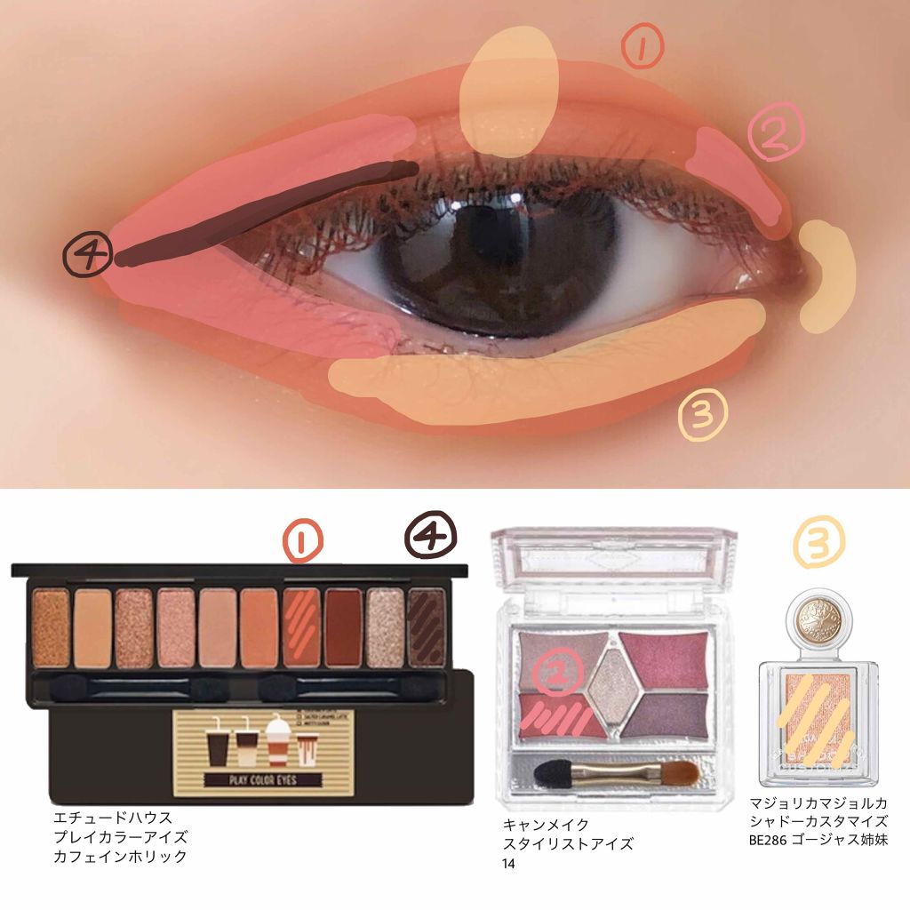 【旧品】パーフェクトスタイリストアイズ/キャンメイク/アイシャドウパレットを使ったクチコミ（2枚目）