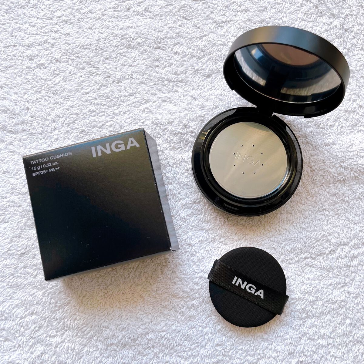 タトゥークッションファンデーション/INGA/クッションファンデーションを使ったクチコミ(1枚目)