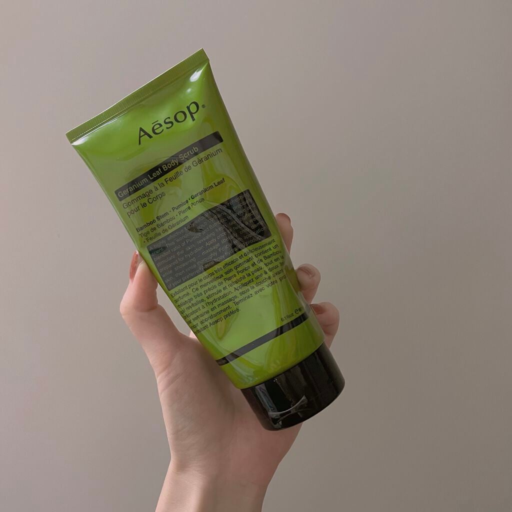 ゼラニウム ボディスクラブ/Aesop/ボディスクラブを使ったクチコミ(1枚目)
