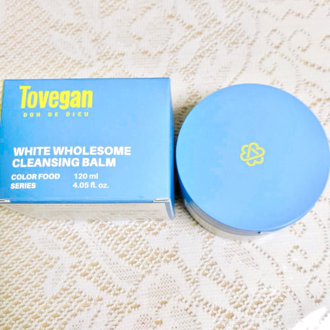 カラーフードシリーズホワイトホールサムクレンジングバーム/Tovegan/クレンジングバームを使ったクチコミ（2枚目）