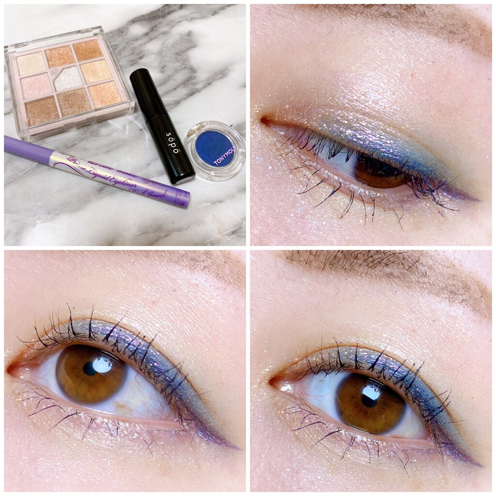 クリスタルシングルアイシャドウ/TONYMOLY/単色アイシャドウを使ったクチコミ(2枚目)