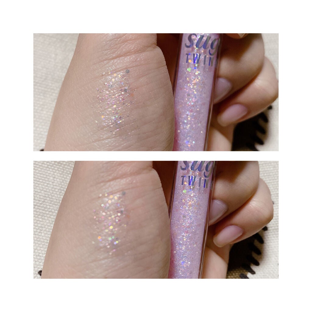 シュガー トゥインクル リキッド グリッター/PERIPERA/グリッターを使ったクチコミ(3枚目)