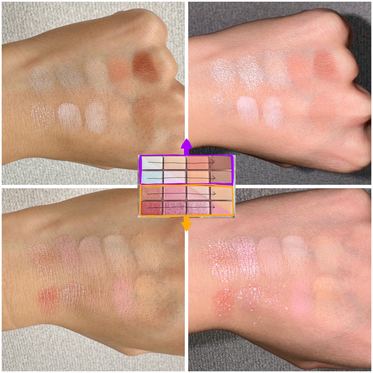 ソフトブラーリングアイパレット/wakemake/アイシャドウパレットを使ったクチコミ(5枚目)