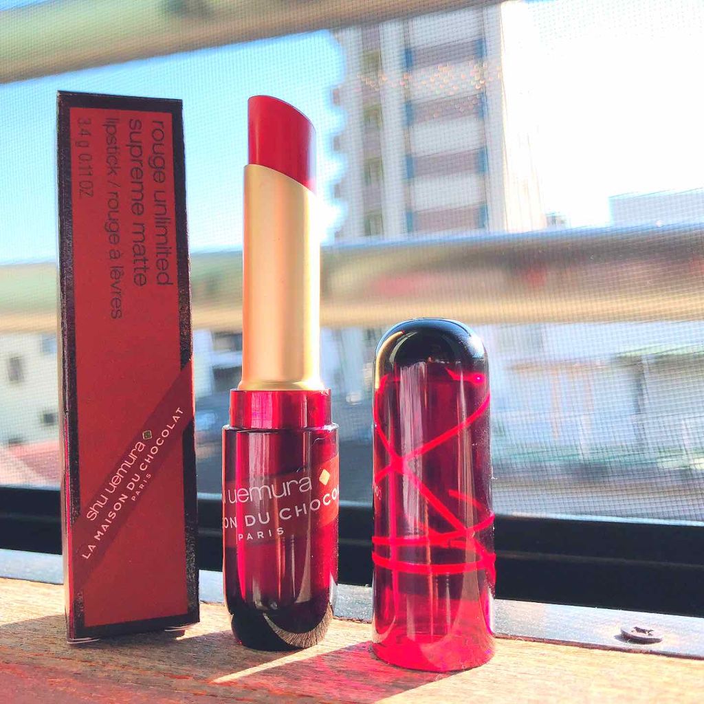 ルージュ アンリミテッド/shu uemura/口紅を使ったクチコミ(1枚目)