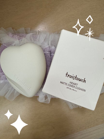 トワタッチ ハートクッション マットカバー/troistouch/クッションファンデーションを使ったクチコミ(1枚目)