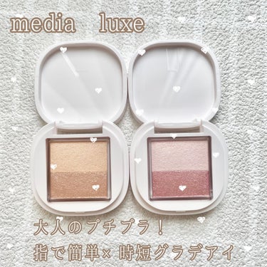 アイカラー/media luxe/アイシャドウパレットを使ったクチコミ（1枚目）