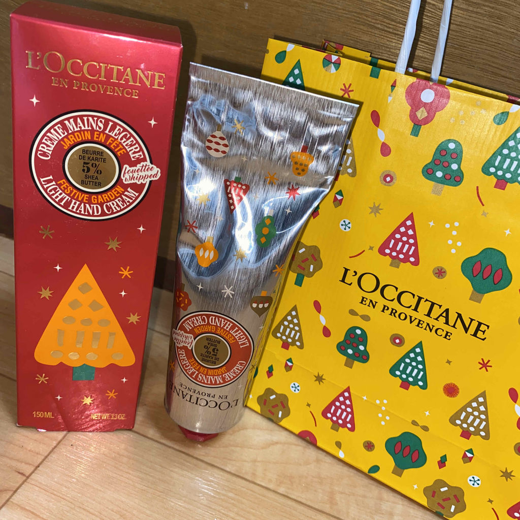 フェスティブガーデン スノーシア ハンドクリーム/L'OCCITANE/ハンドクリームを使ったクチコミ（1枚目）