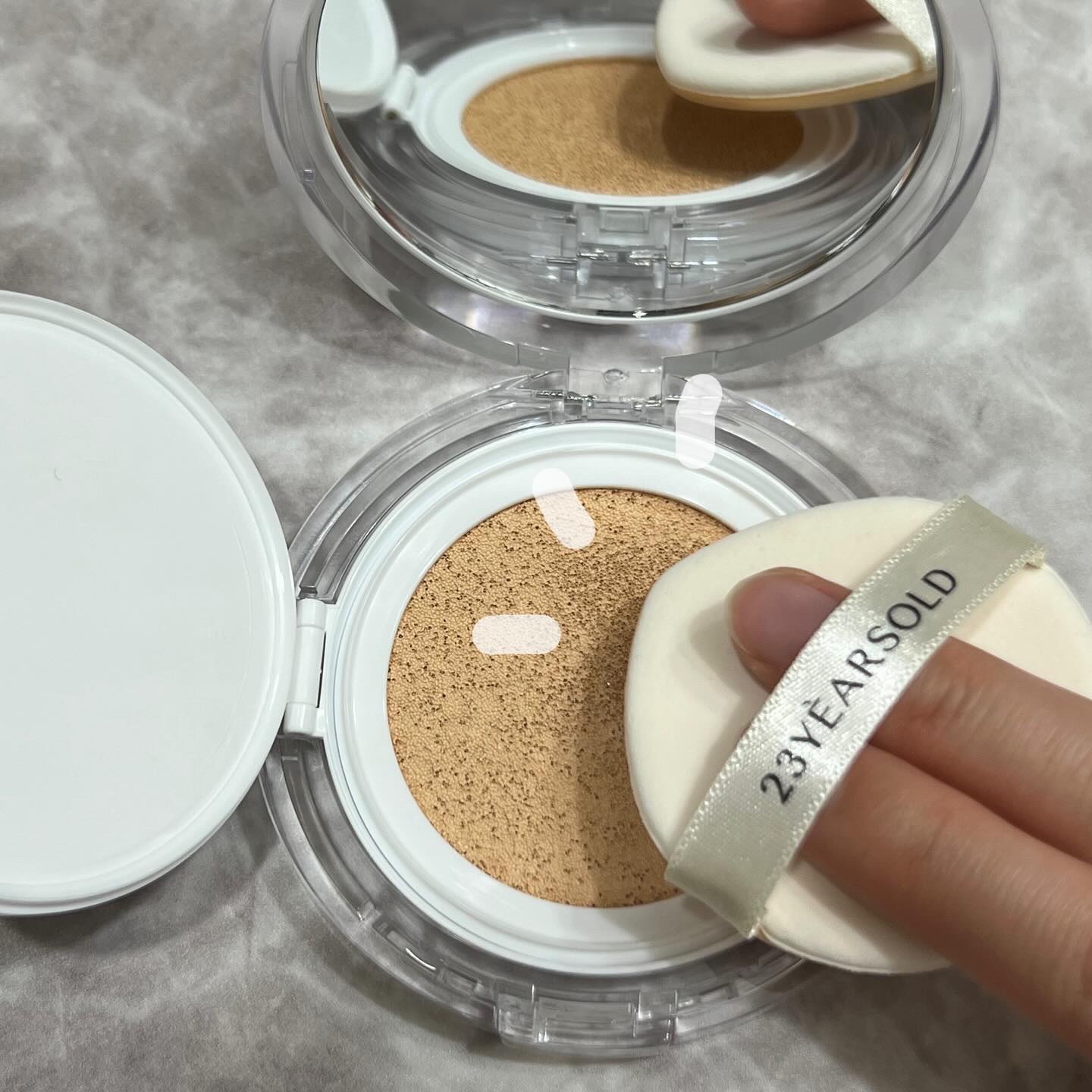 ハートリーフシーンカバークッション/23years old/クッションファンデーションを使ったクチコミ（2枚目）