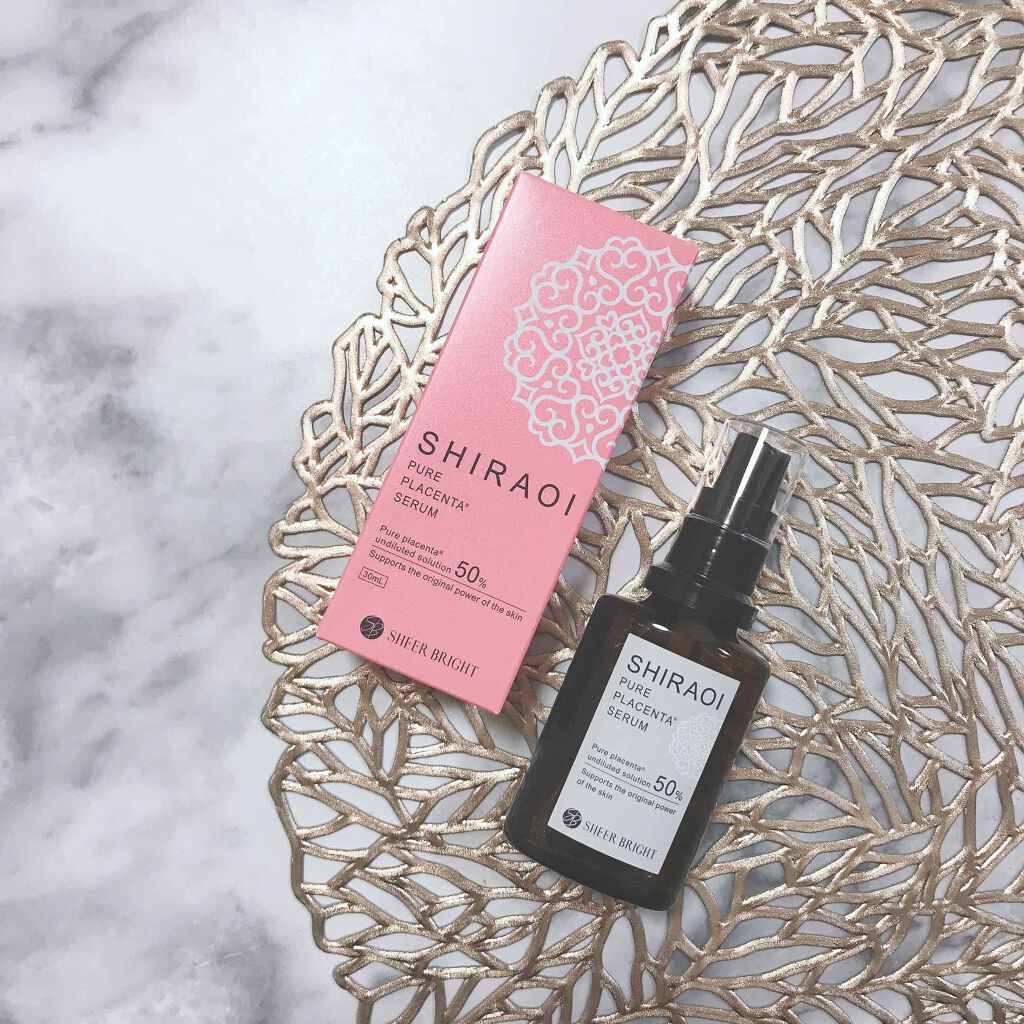 シラオイ生プラセンタ美容液/SHEER BRIGHT/美容液を使ったクチコミ（1枚目）