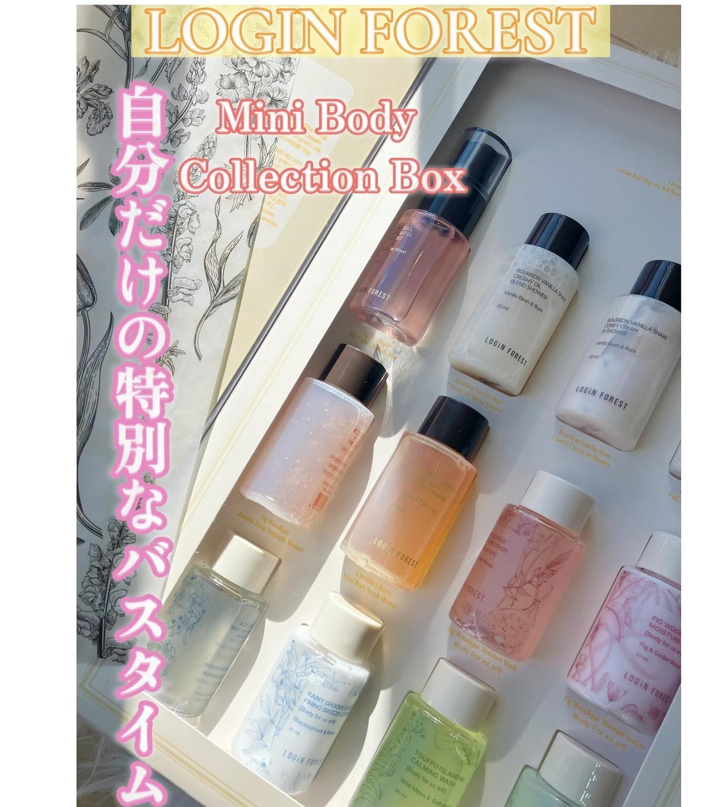 ミニボディコレクションボックス/Login Forest/ボディソープを使ったクチコミ(1枚目)