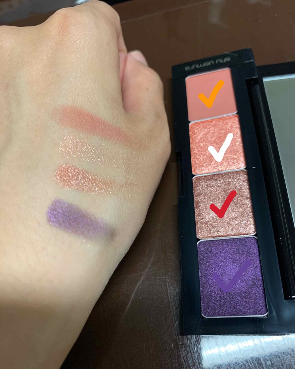 プレスド アイシャドー(レフィル)/shu uemura/単色アイシャドウを使ったクチコミ(2枚目)