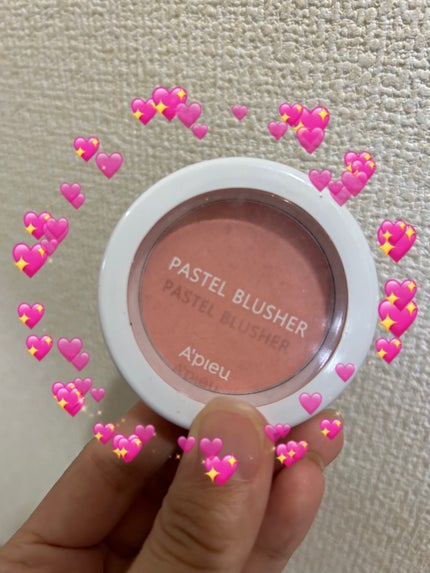 アピュー パステルブラッシャー/A’pieu/パウダーチークを使ったクチコミ(1枚目)