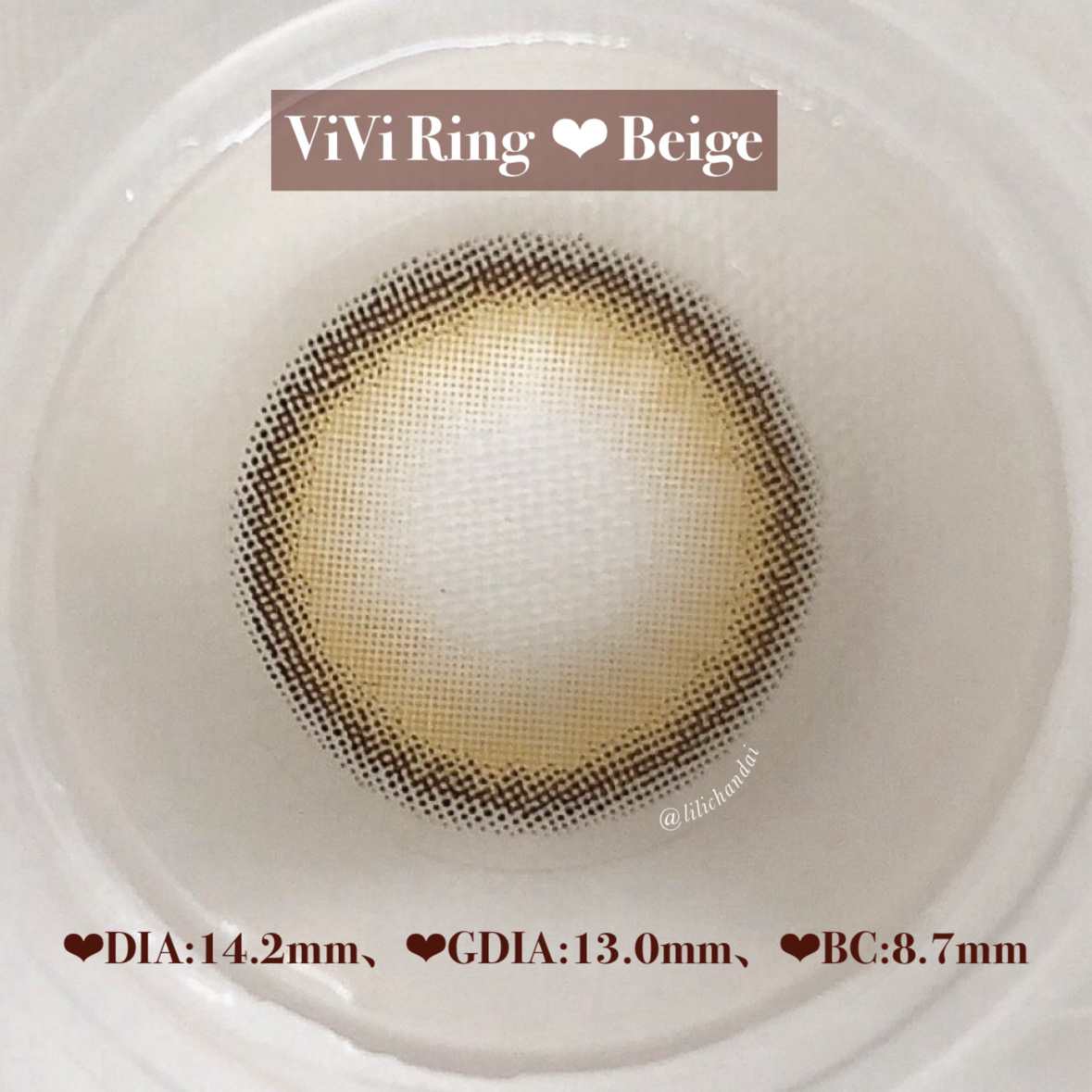 ViVi Ring 1day ベージュ/OLENS/ワンデー（１DAY）カラコンを使ったクチコミ（3枚目）