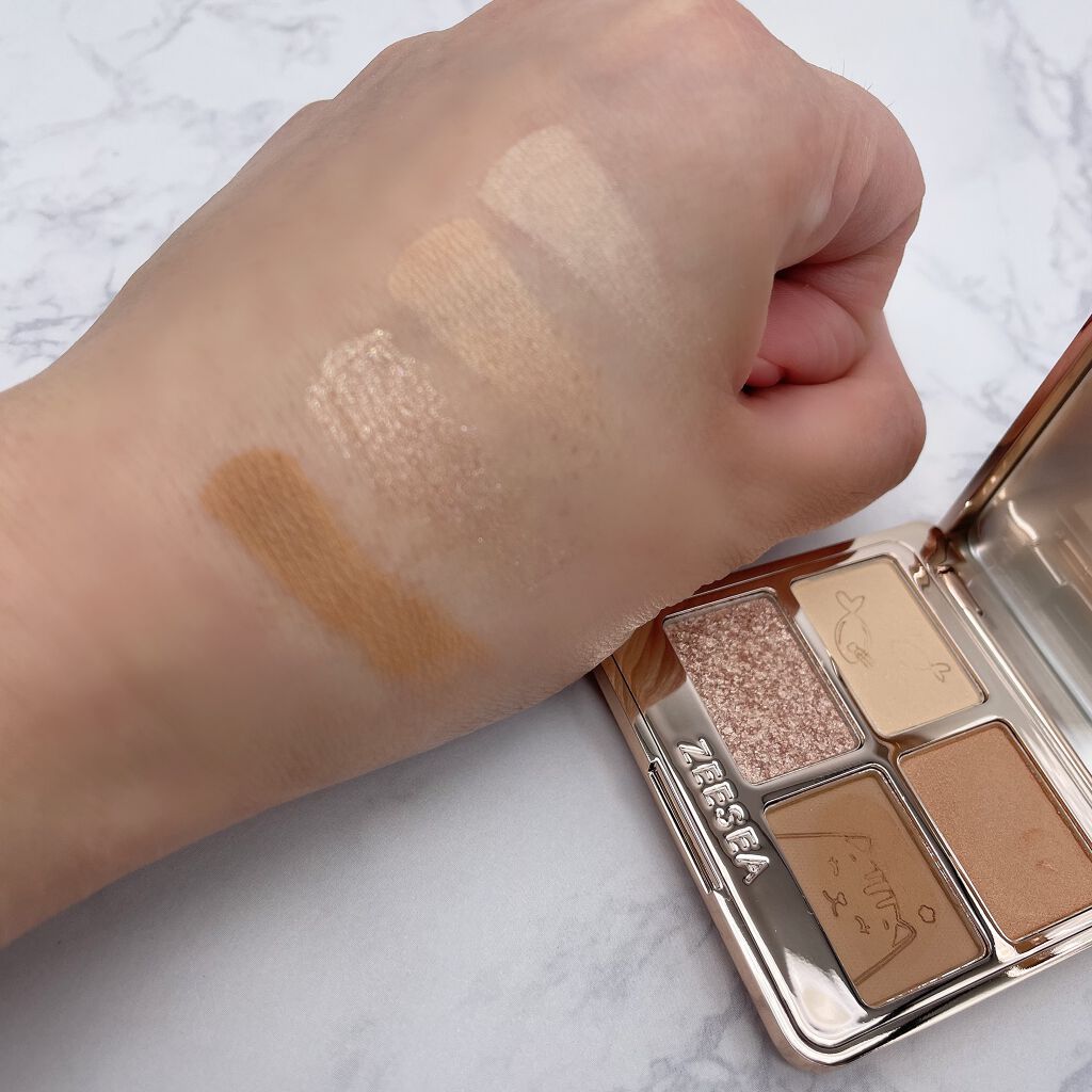 アニマルアイシャドウ(4シェード)/ZEESEA/アイシャドウパレットを使ったクチコミ(3枚目)