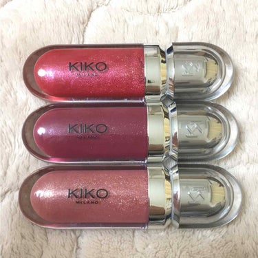 
去年、イタリアに旅行に行った時に購入した
KIKOのリップグロス🇮🇹❤️

とーっても発色が良くて、ラメがたっぷりで色鮮やか。
甘い香りが鼻をくすぐります。
本当にKIKOのグロスはお気に入りで、気合