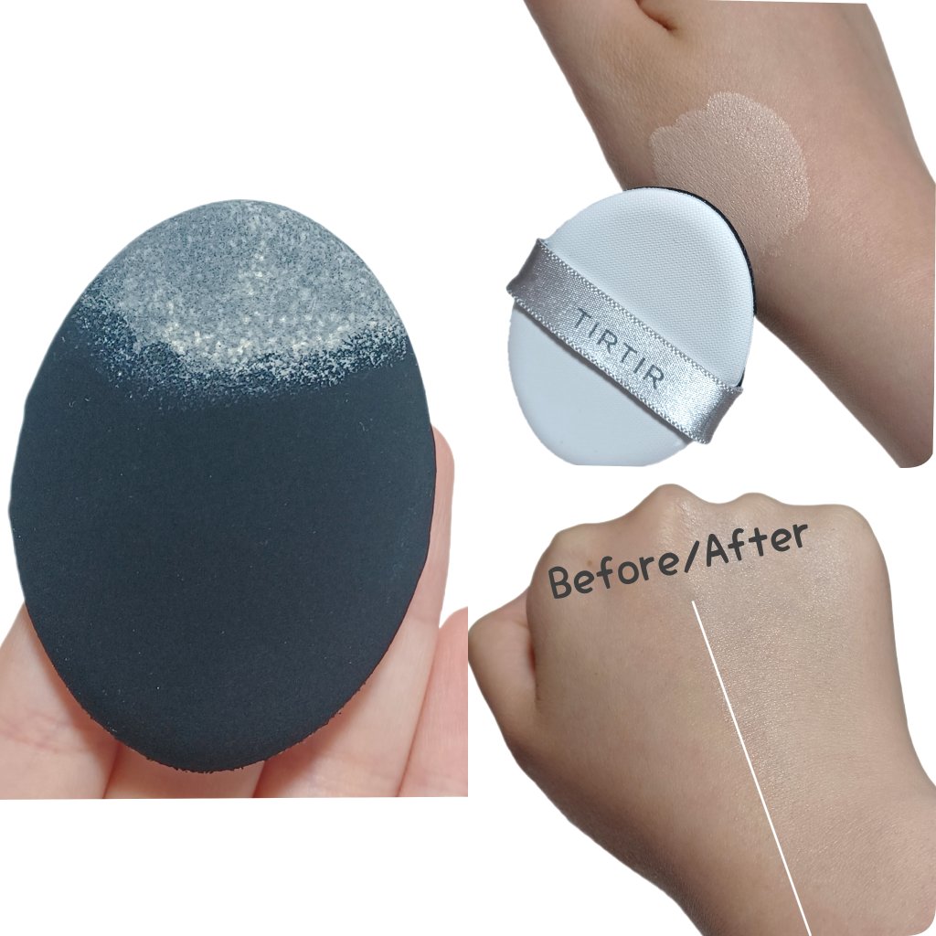 マスクフィットオーラクッション 17C ポーセリン(PORCELAIN)/TIRTIR(ティルティル)/クッションファンデーションを使ったクチコミ（3枚目）