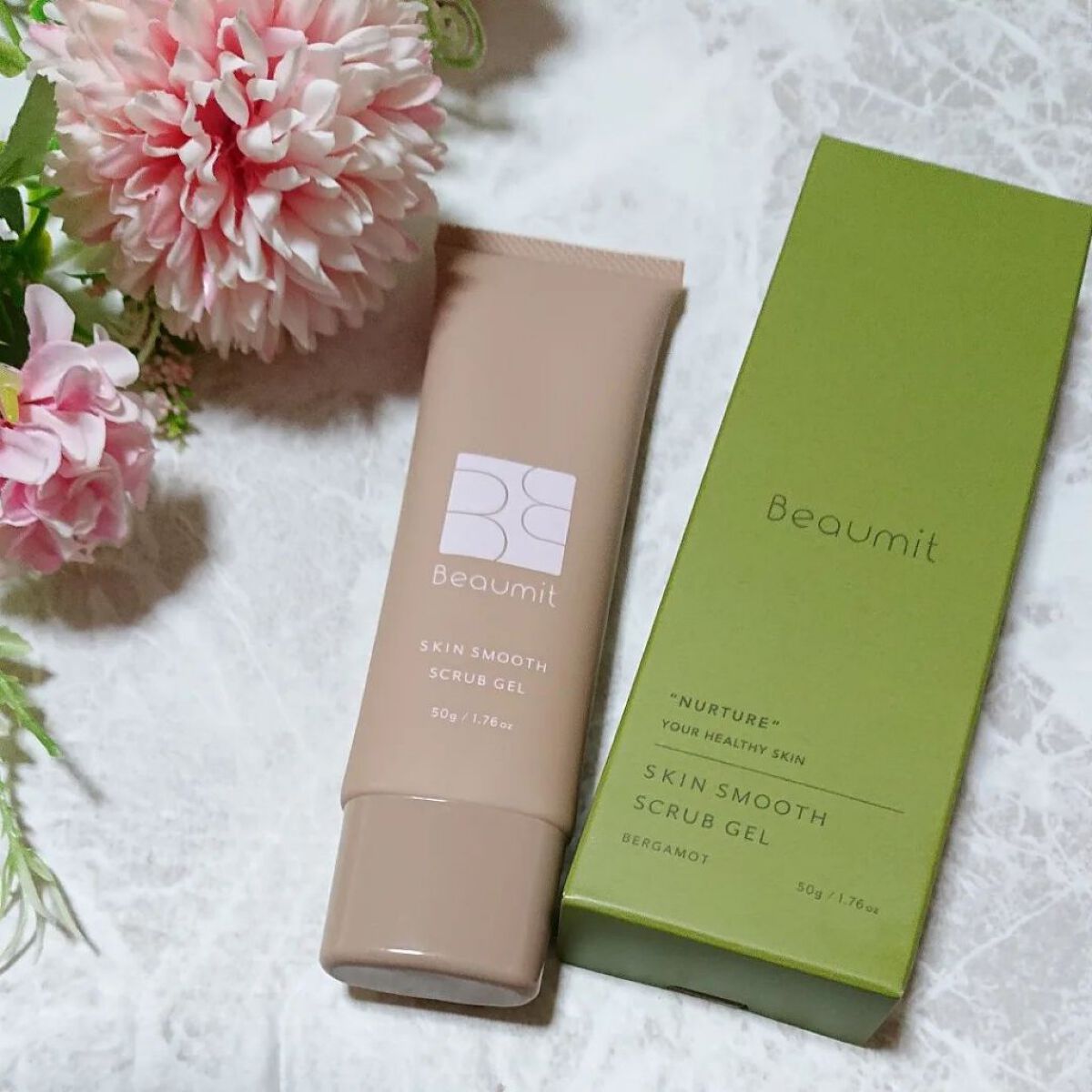 スキンスムーススクラブジェル/Beaumit/スクラブ・ゴマージュを使ったクチコミ（3枚目）