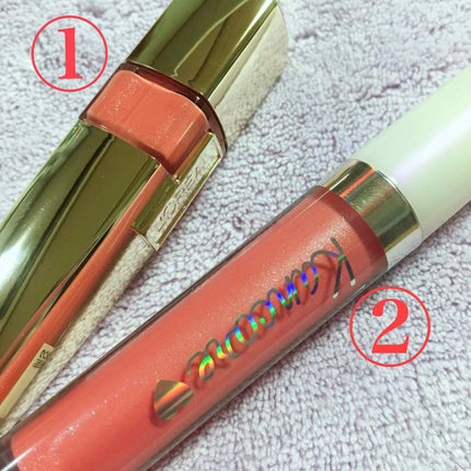 カンコレ リップグロス コーラルピンク/DAISO/リップグロスの画像