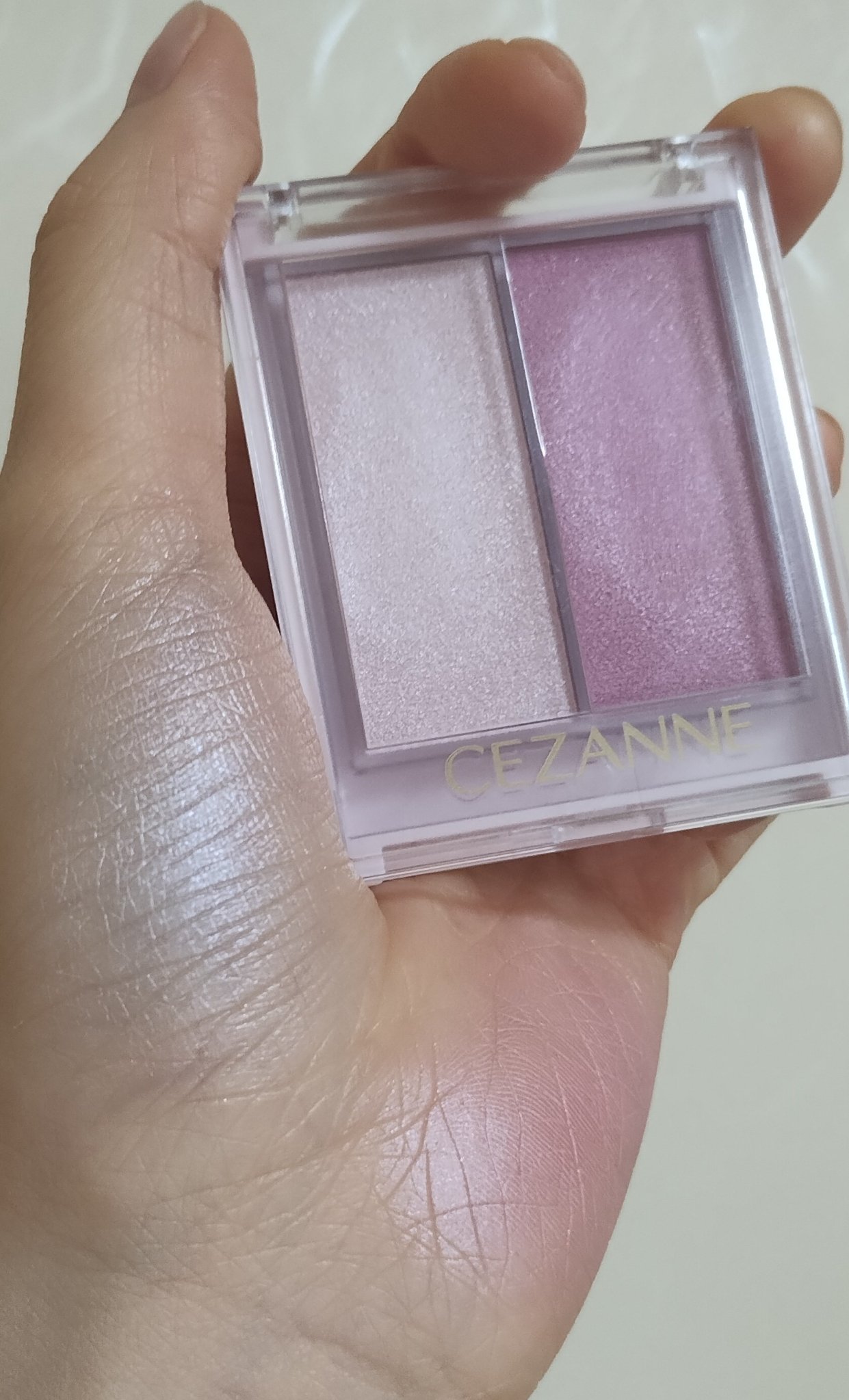 フェイスグロウカラー/CEZANNE/クリームハイライトを使ったクチコミ（2枚目）