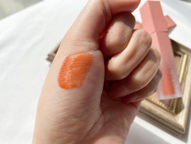 BLOOM JELLY TINT  04 Terracotta Orange/CRAN BY MOLAK /口紅を使ったクチコミ（3枚目）