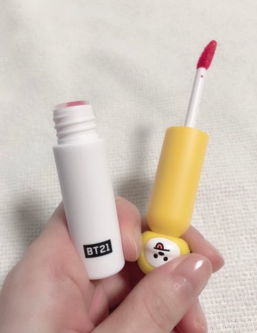 BT21 × VT Cosmetic glow  lip lacquer/VT/リップグロスを使ったクチコミ（3枚目）