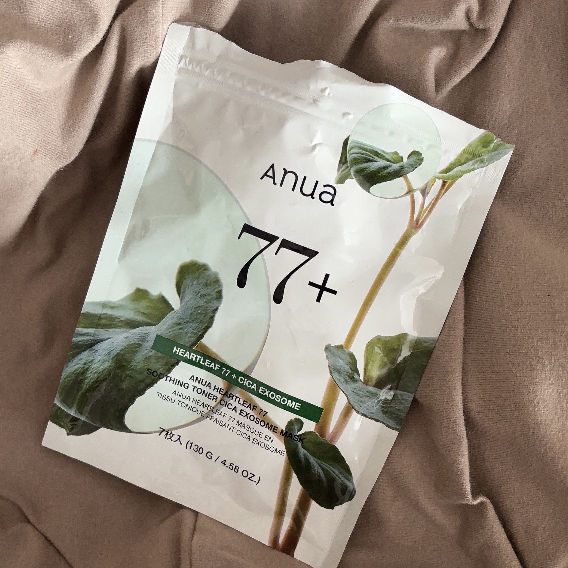 HEARTLEAF 77 SOOTHING TONER CICA EXOSOME MASK/Anua/シートマスク・パックを使ったクチコミ（1枚目）