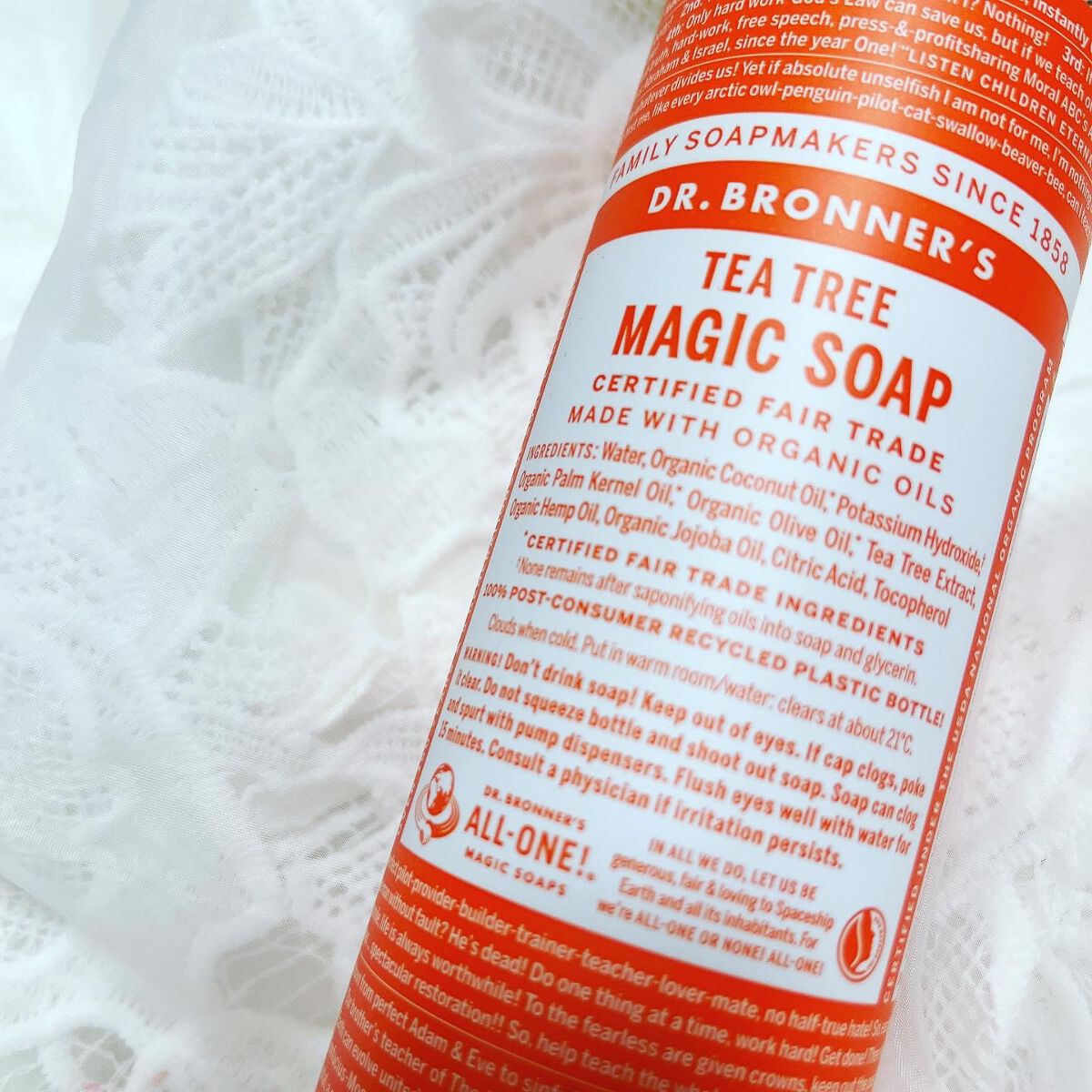 マジックソープ ティートゥリー/ドクターブロナー/ボディソープを使ったクチコミ(1枚目)