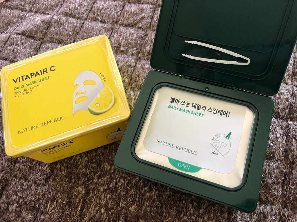 ビタペアCデイリーシートマスク/ネイチャーリパブリック/シートマスク・パックを使ったクチコミ(1枚目)