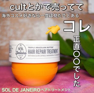 TRIPLE BRAZILIAN BUTTER HAIR REPAIR TREATMENT/SOL DE JANEIRO/洗い流すヘアトリートメントを使ったクチコミ（1枚目）