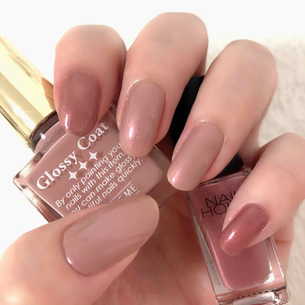 グロッシーコート モーヴピンク【旧】/スキューズミー/オールインワンネイルを使ったクチコミ（1枚目）