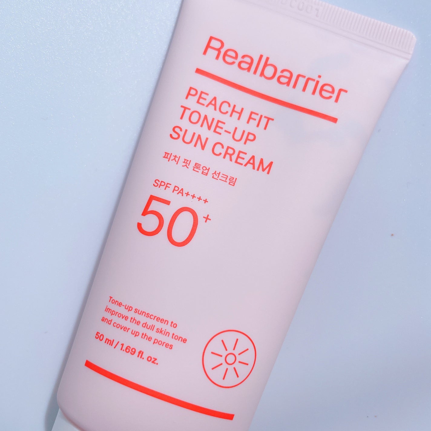 ピーチフィットトーンアップ日焼け止め/Real Barrier/日焼け止めクリームを使ったクチコミ(1枚目)